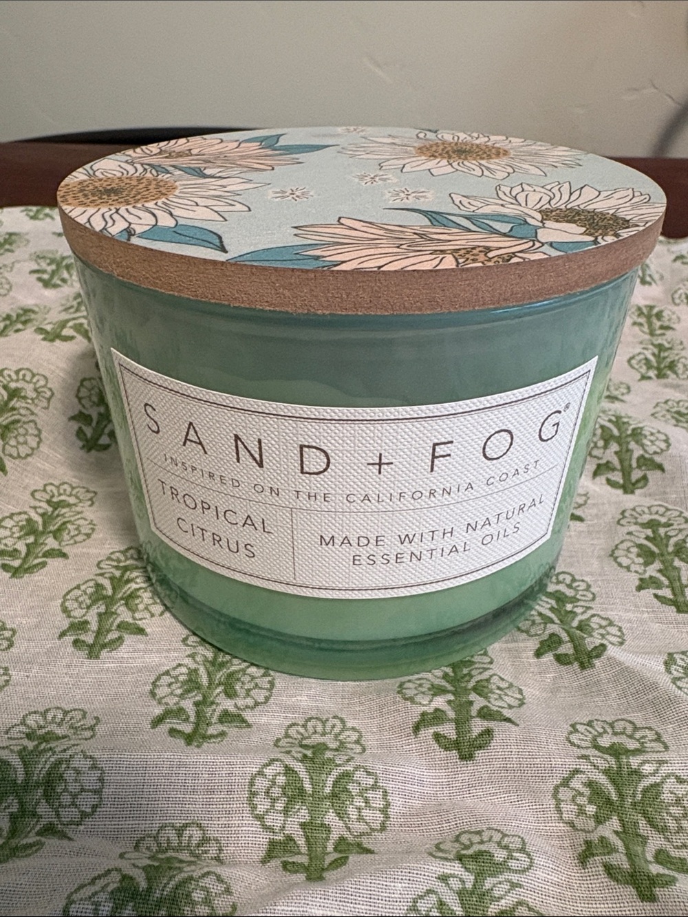 Sand + Fog Tropical citrus candle 12 ounces